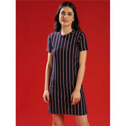 Campus Sutra women stylish striped design bodycon casual dresses