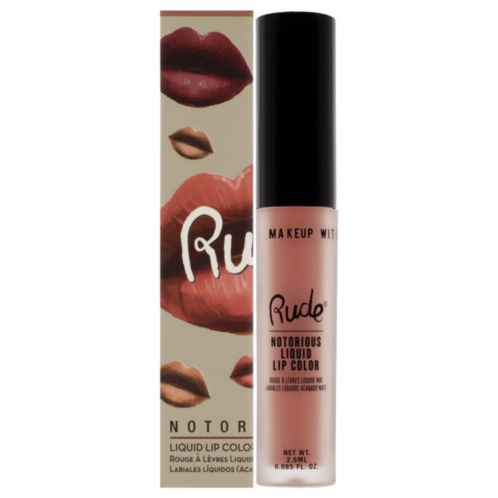 Rude Cosmetics notorious rich long liquid lip color - false hope by for women - 0.1 oz lip color