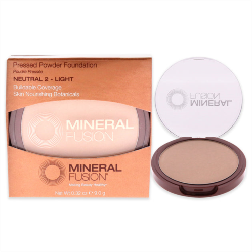 Mineral Fusion pressed powder foundation - 02 neutral by for women - 0.32 oz foundation