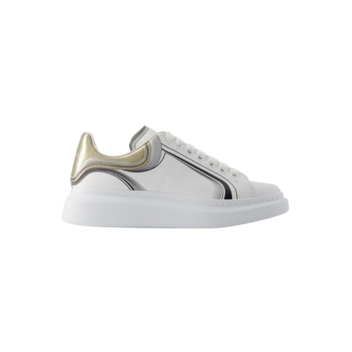 Alexander mcqueen oversized sneakers - - leather - white/vanilla