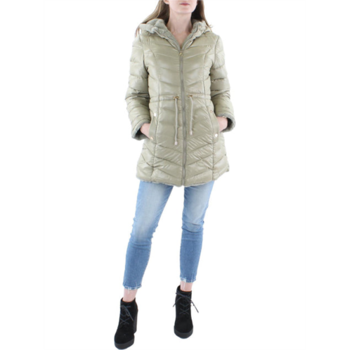 Jessica Simpson womens faux fur reversible puffer jacket