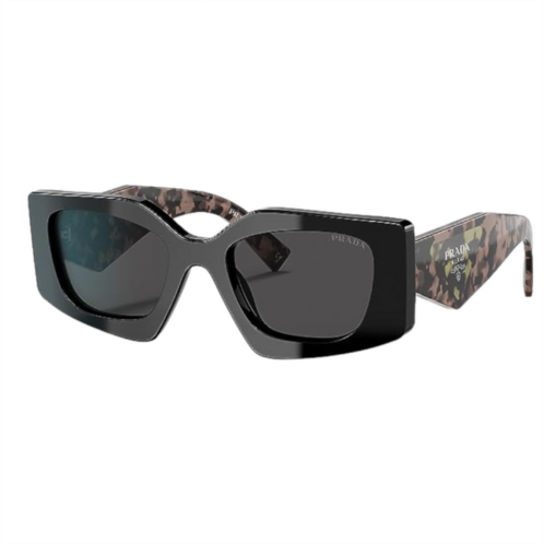 Prada womens pr15ys 1ab5s0 black frame dark grey lens sunglasses