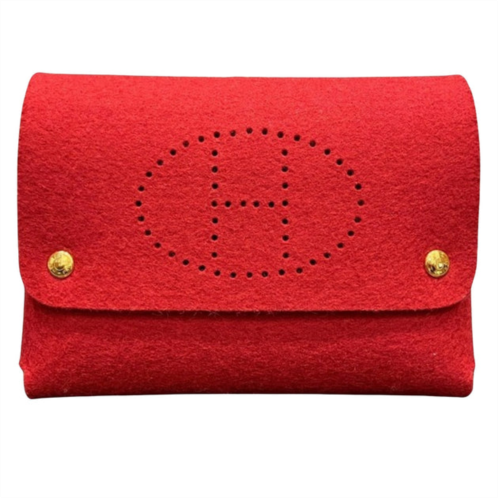 Hermes evelyne synthetic clutch bag (pre-owned)