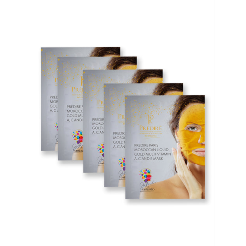 Predire Paris moroccan liquid gold multi-vitamin a, c and e mask - set of 5 masks