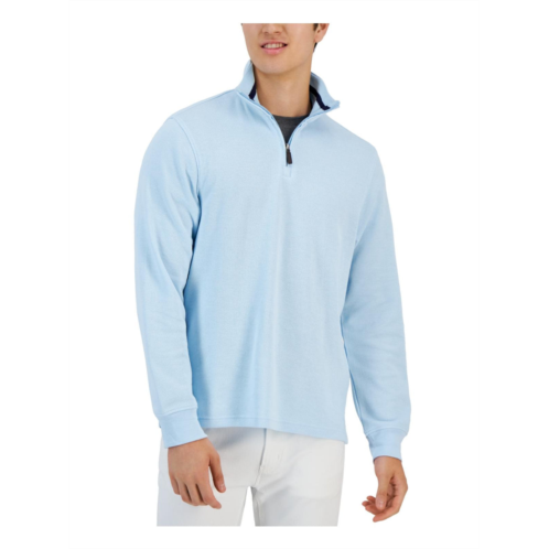 Club Room mens french rib 1/4 zip pullover sweater