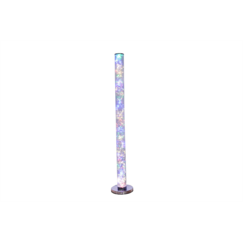 Simplie Fun 49-inch exposed multi-colored rope led namiri column floor lamp w/ wireless remote control