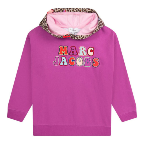 Little Marc Jacobs pink logo hoodie