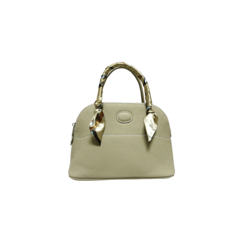 Tiffany & Fred full-grain leather satchel bag