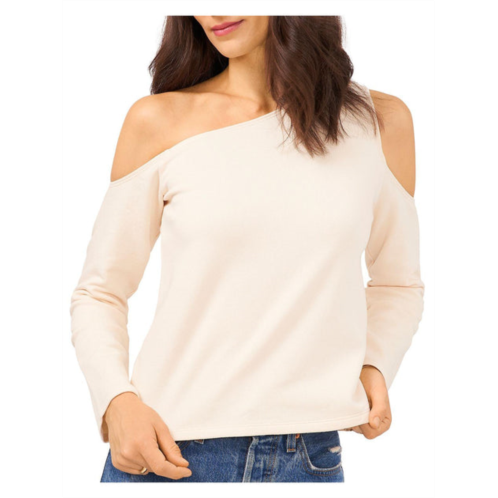 1.State womens asymetric cold-shoulder blouse