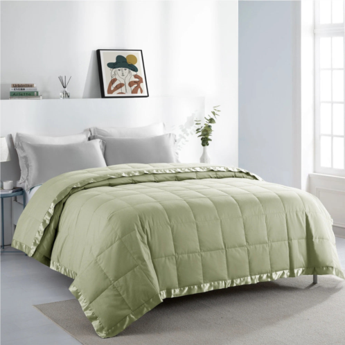 Puredown cooling summer comforter 75% down oversized blanket lightweight