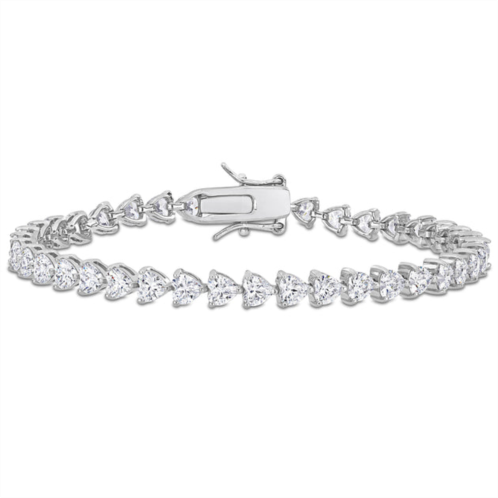 Mimi & Max 10 ct tgw created white sapphire tennis bracelet in sterling silver
