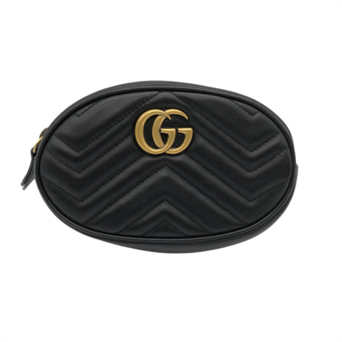 Gucci gg marmont leather clutch bag (pre-owned)