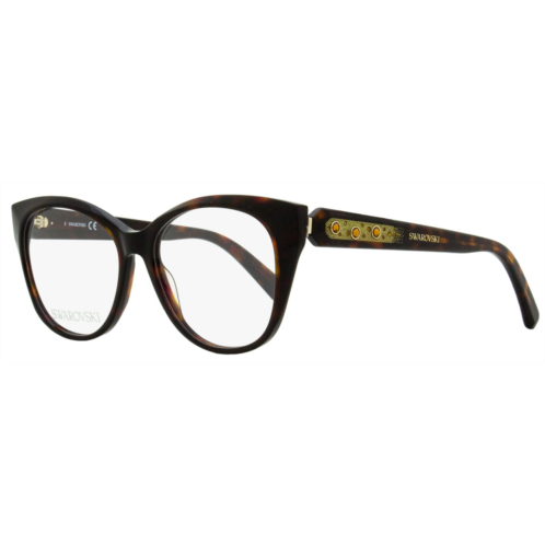 Swarovski womens oval eyeglasses sk5469 052 dark havana 53mm