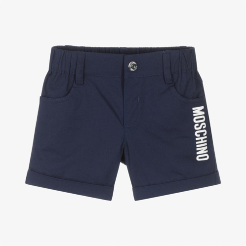 Moschino navy blue teddy bear chino shorts