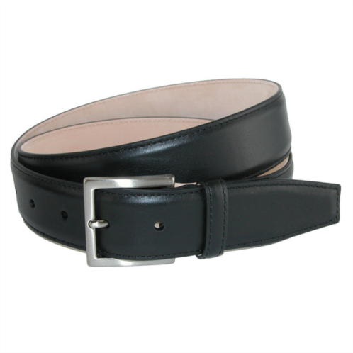 CrookhornDavis como calfskin dress belt with solid brass buckle