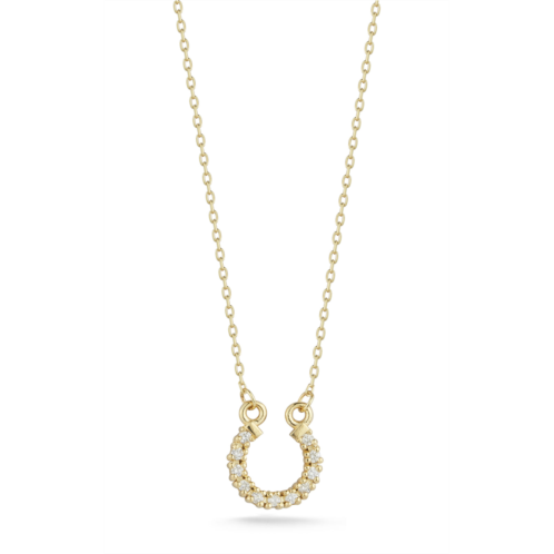 Ember Fine Jewelry 14k gold & diamond horse shoe necklace