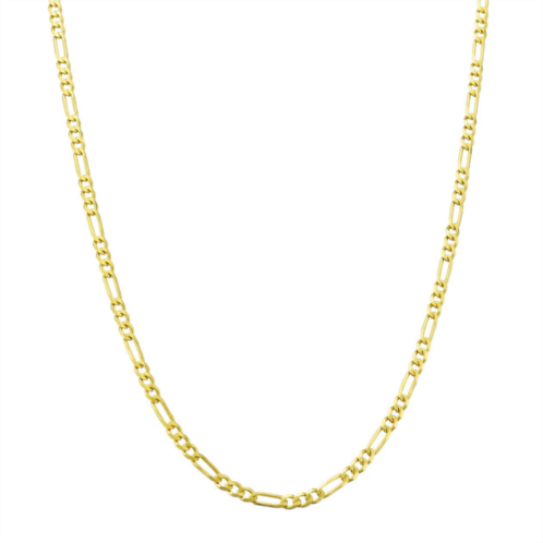 A&M 14k gold thin baby figaro chain necklace
