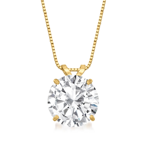 Ross-Simons cz solitaire necklace in 14kt yellow gold