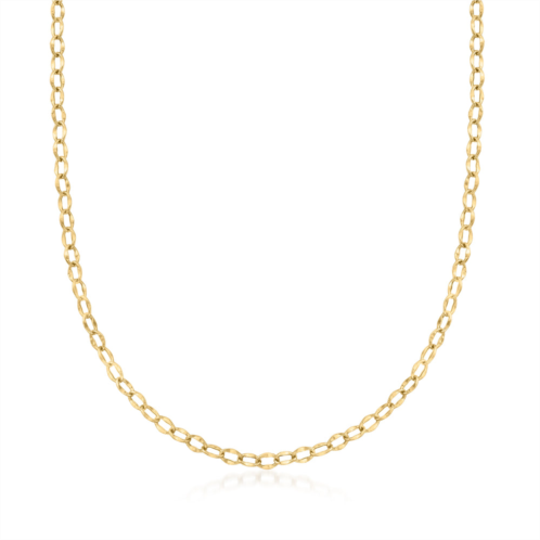 Ross-Simons italian 14kt yellow gold oval-link necklace