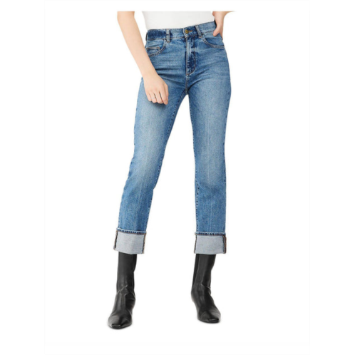 DL1961 patti straight womens medium wash high rise ankle jeans