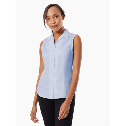Jones New York easy-care sleeveless button-up shirt