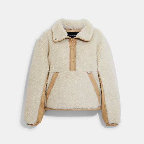 Coach Outlet sherpa pull over in recycled polyester