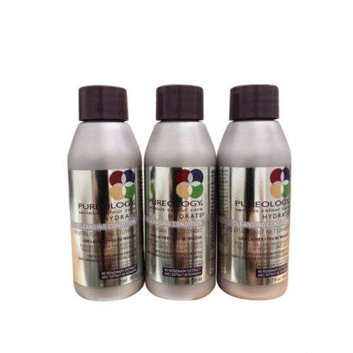 pureology hydrate cleansing conditioner 1.7 oz travel set of 3