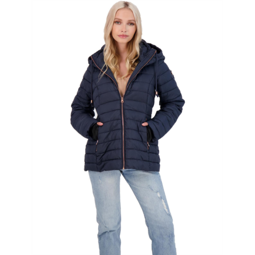 Jessica Simpson womens quilted packable puffer coat