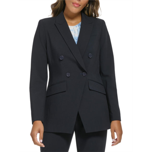 Calvin Klein womens notch collar suit separate double-breasted blazer