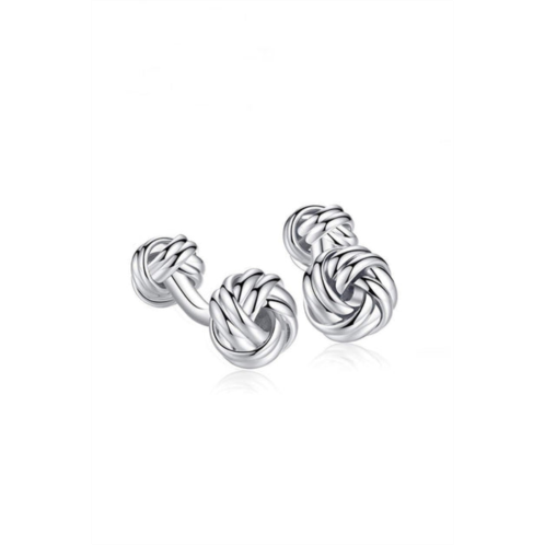 Stephen Oliver silver double knot cufflinks