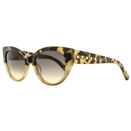 Swarovski womens cat eye sunglasses sk0372 56f beige havana 53mm