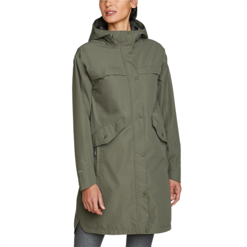Eddie Bauer womens rainfoil trench coat