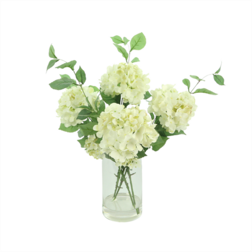 Creative Displays white hydrangea floral arrangement