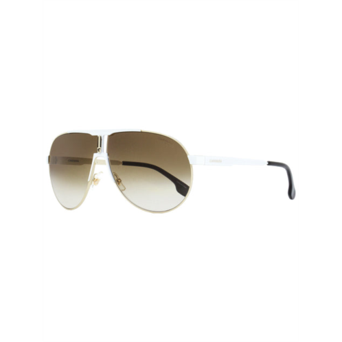 Carrera unisex pilot sunglasses 1005/s b4eha white/gold 66mm