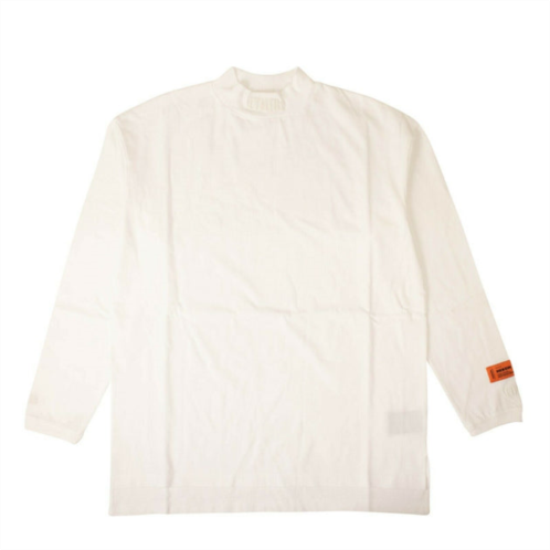 Heron Preston white logo turtleneck long sleeve t-shirt