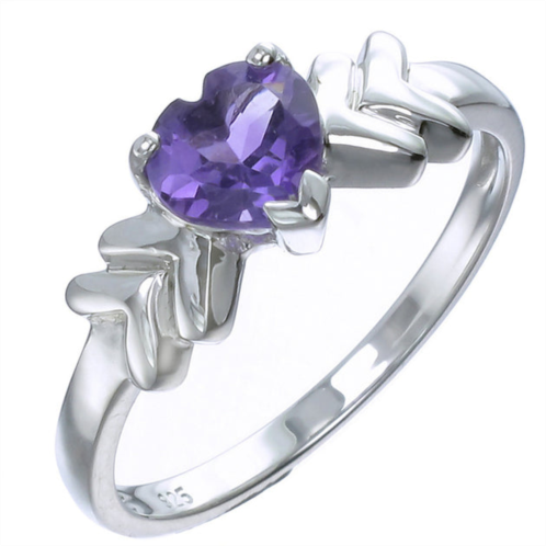 Vir Jewels sterling silver amethyst ring