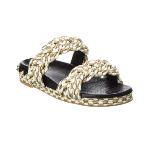 Valentino rope & leather sandal