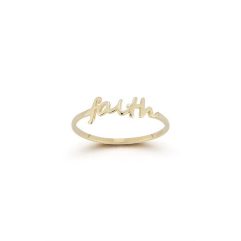 Ember Fine Jewelry 14k gold faith ring