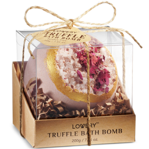 Lovery truffle handmade bath bomb, 7oz body care bubble spa ball