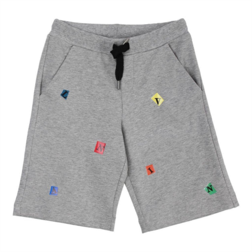 Lanvin gray shapes graphic shorts