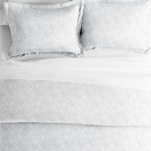 Ienjoy Home coarse paisley navy pattern duvet cover set ultra soft microfiber bedding
