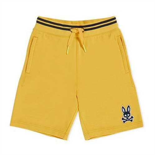 Psycho Bunny yellow liam logo shorts