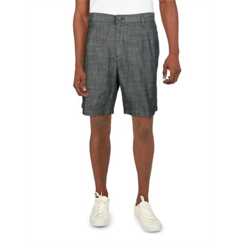 Nautica mens chambray flat front casual shorts
