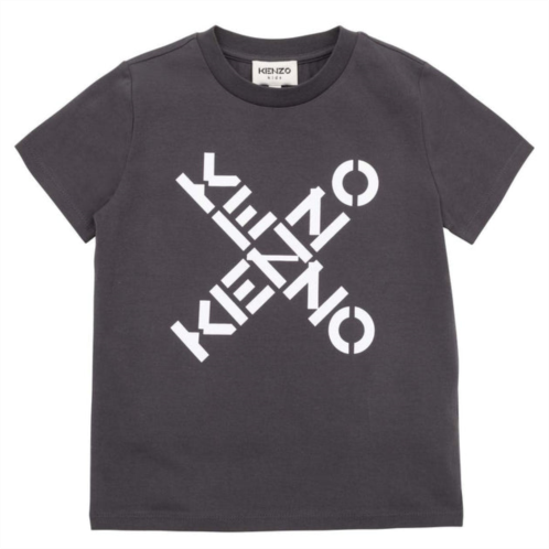 KENZO grey x logo graphic t-shirt