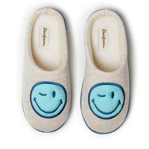 Dearfoams womens smile icon slippers