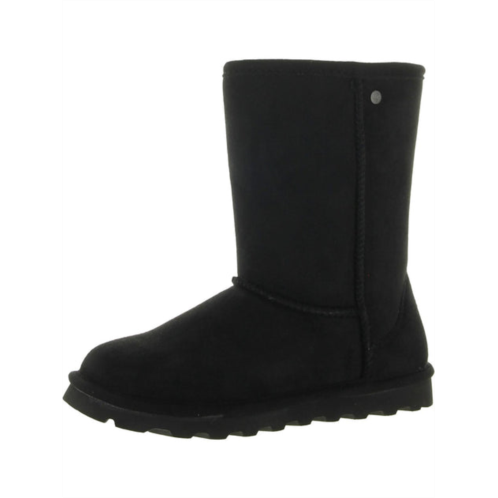 Bearpaw elle womens faux suede pull on mid-calf boots