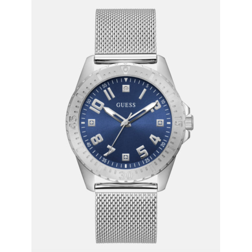 Guess Factory silver-tone analog watch