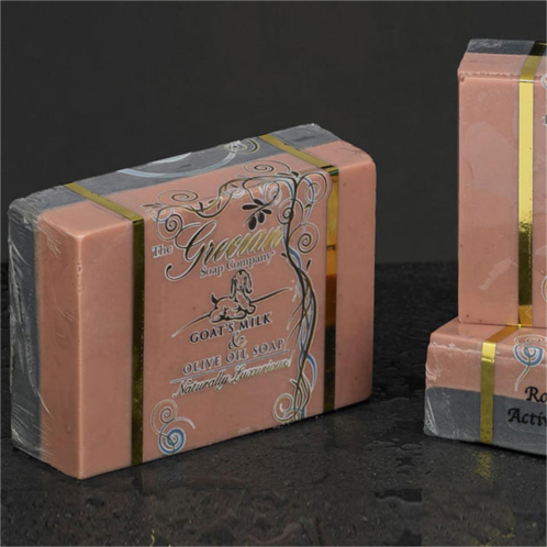 Greciansoap rca-13 rose clay & activated charcoal bar soap