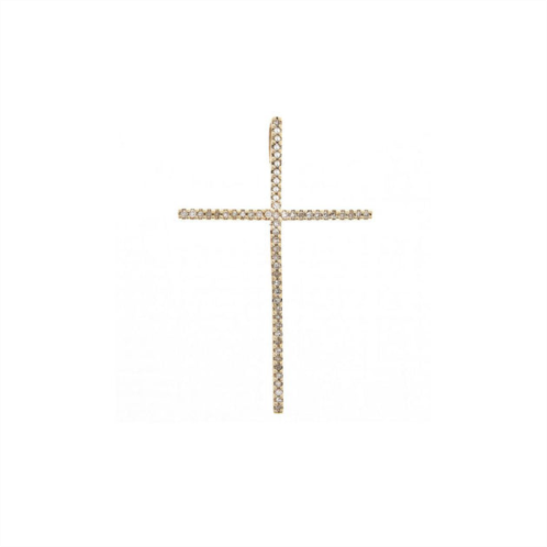Monary diamond cross pendant (yg/sc)