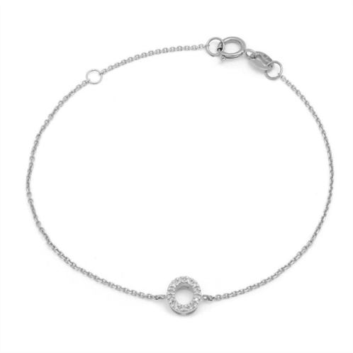 Monary diamond intiialo bracelet (wg/7+1)